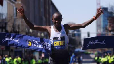 Kenyan Chebet wins Boston Marathon in first major victory