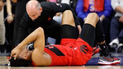 Toronto Raptors' Scottie Barnes out for Game 2 against Philadelphia 76ers but says ankle feeling better