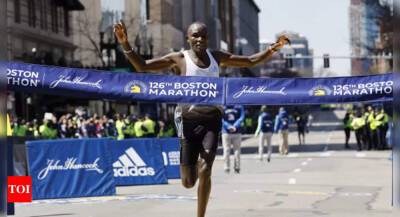 Kenyan Chebet wins Boston Marathon men's title in first major victory - timesofindia.indiatimes.com - Ethiopia - New York - Kenya - county Marathon