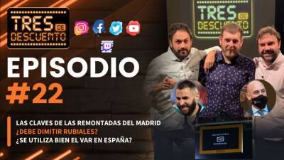 Diego Carlos - Tres de Descuento | 'Tres de Descuento 22', en directo: Así remonta siempre el Real Madrid - en.as.com
