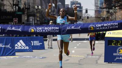 Olympic champ Peres Jepchirchir wins 50th women's Boston Marathon