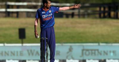 Cricket-Rajasthan's Chahal celebrates hat-trick in signature style
