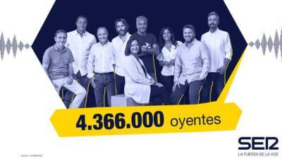 El Larguero - La SER, líder indiscutible de la radio española con 4.366.000 oyentes - en.as.com