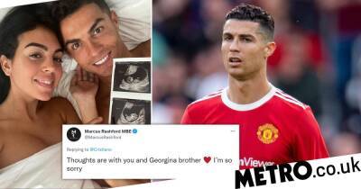 Manchester United players send messages of support to Cristiano Ronaldo after tragic death of baby