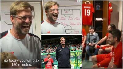 Jurgen Klopp: Liverpool manager's hilarious team talk before 2018 charity match