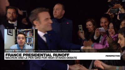 Emmanuel Macron - Marine Le-Pen - Andrew Smith - French presidential election: Macron 'trying to speak to voters on the centre left' - france24.com - France