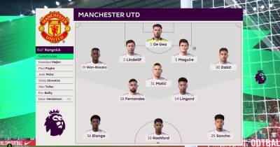 We simulated Liverpool vs Manchester United to get a score prediction