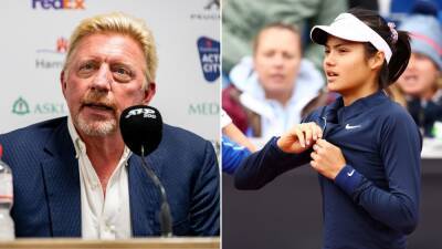 Emma Raducanu: Boris Becker criticises Brit's "unusual" dip in form