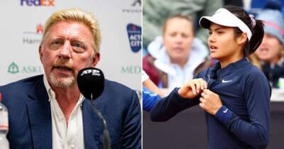 Boris Becker says Emma Raducanu’s “honeymoon phase is over”