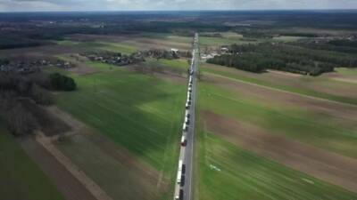 La interminable fila de más de 80 km que camiones rusos abandonando Europa - en.as.com