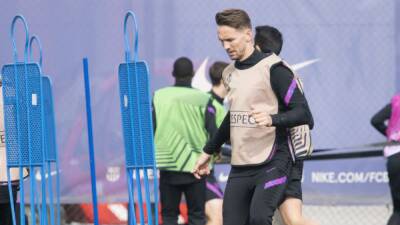 Ferran Torres - Eric Garcia - Luuk De-Jong - Pierre Emerick Aubameyang - Samuel Umtiti - Ronald Araújo - Barcelona | Luuk de Jong, positivo en COVID - en.as.com