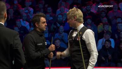 'The best player in the world' - Ronnie O’Sullivan lauds Neil Robertson after epic Tour Championship clash