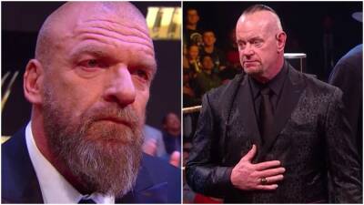 The Undertaker made Triple H tear up with tribute during WWE Hall of Fame