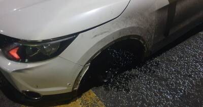 Police stop alleged drunk driver on the M60 and find he's missing a WHEEL - manchestereveningnews.co.uk