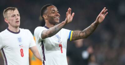 Man City ace Raheem Sterling sends two-word message following England World Cup draw