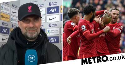 Jurgen Klopp hails Liverpool duo after Reds beat Watford to go top of Premier League