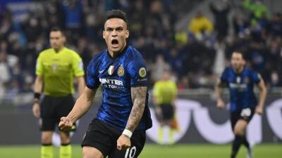 Lautaro Martinez steers Inter to Coppa Italia final with double against city rivals AC Milan at San Siro