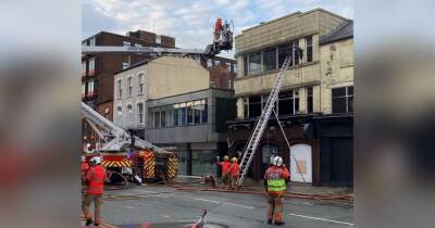 Students evacuated from accommodation block after huge blaze breaks out at derelict bar
