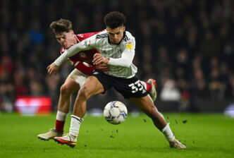 Antonee Robinson reacts as Fulham secure return to Premier League