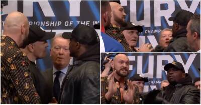 Tyson Fury - Dillian Whyte - John Fury - Tyson Fury vs Dillian Whyte: Tense presser comes within inches of descending into a brawl - givemesport.com