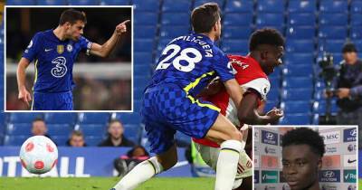 Saka says he 'had to go down' to win late penalty in Chelsea victory