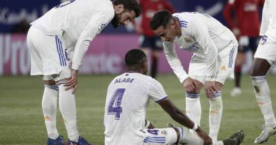 Carlo Ancelotti - Marco Asensio - David Alaba - Dani Carvajal - Real Madrid defender David Alaba in injury scare against Osasuna - msn.com - Manchester - Austria -  However