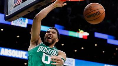 Kevin Durant - Jayson Tatum - Jaylen Brown - Bruce Brown - Celtics rally in 2nd half to take 2-0 series lead over Nets - cbc.ca -  Boston