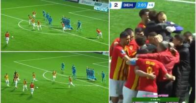 The weirdest free-kick ever? Alania's bizarre set-piece vs Zenit - givemesport.com - Russia - county Douglas