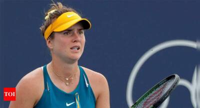 Elina Svitolina - Ukraine's Elina Svitolina says anti-war Russians, Belarusians should not face ban - timesofindia.indiatimes.com - Russia - Ukraine -  Moscow - Belarus - Dubai
