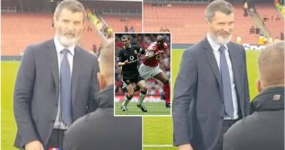 Man Utd: Roy Keane's reply when Arsenal fan asked him 'where's Patrick Vieira?' remembered