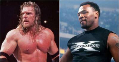 Mike Tyson - Vince Macmahon - Evander Holyfield - Shawn Michaels - WWE's scrapped plans for Mike Tyson vs Triple H at WrestleMania X7 - msn.com