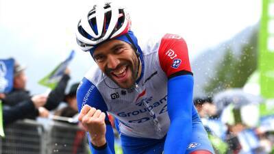 Thibaut Pinot ends long winless run to take final stage as Romain Bardet secures Tour of the Alps glory