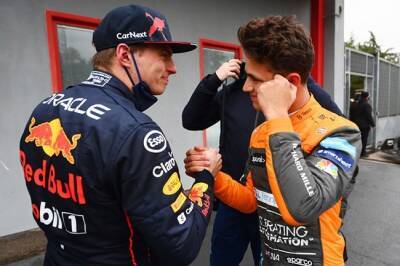 Max Verstappen - Aston Martin - Sebastian Vettel - Valtteri Bottas - Sergio Perez - Fernando Alonso - Charles Leclerc - Daniel Ricciardo - Kevin Magnussen - Max Verstappen takes pole in wet and chaotic Imola qualifying - news24.com - county George - county Russell