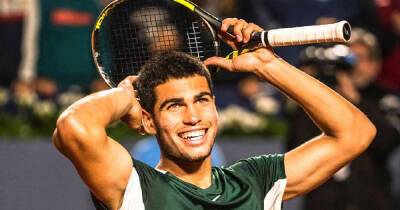 Rafael Nadal - Carlos Alcaraz - Carlos Alcaraz continues rise by taking down Stefanos Tsitsipas to break into top ten - msn.com