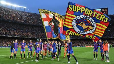 Women's Champions League semi-final between Barcelona and Wolfsburg draws world record crowd of 91,648 at Camp Nou