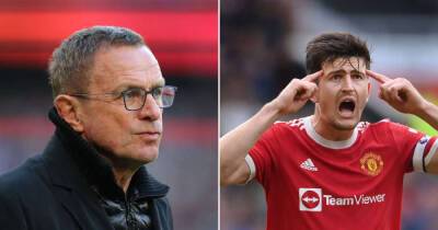 Ralf Rangnick - Harry Maguire - Raphael Varane - Eric Bailly - Ralf Rangnick condemns Man Utd star's Instagram post about Harry Maguire - msn.com - Manchester - Ivory Coast