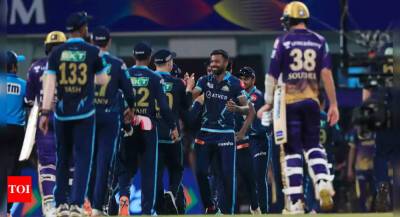 Mohammed Shami - Lockie Ferguson - IPL 2022, Kolkata Knight Riders vs Gujarat Titans Highlights: Andre Russell's all-round show goes in vain as Titans beat KKR in a thriller - timesofindia.indiatimes.com - India -  Kolkata