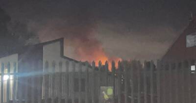 Fire crews spend hours tackling blaze at Gorton allotment - manchestereveningnews.co.uk - Manchester