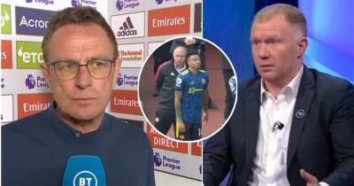 Man Utd: Rangnick responds to Lingard's 'disaster' comments to Scholes
