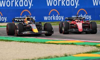 Verstappen overtakes Leclerc to win F1 sprint race and take pole at Imola
