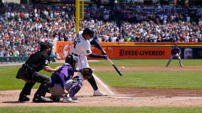 Tigers' Cabrera reaches 3,000 hits with single against Rockies