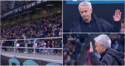 Jose Mourinho was serenaded by Inter Milan fans on his San Siro return