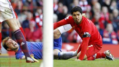 On this day in 2013: Luis Suarez gets 10-match ban for biting Branislav Ivanovic