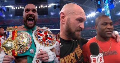 Francis Ngannou - ‘It is going to be explosive!’ – Tyson Fury confirms plans to fight UFC champion Francis Ngannou in ‘hybrid fight’ - metro.co.uk