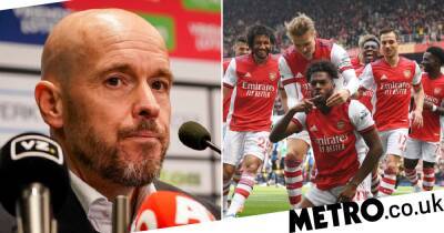 Cristiano Ronaldo - Ralf Rangnick - Paul Pogba - Bruno Fernandes - Tony Adams - ‘My energy is for Ajax’ – Erik ten Hag dodges question about Manchester United’s defeat to Arsenal - metro.co.uk - Manchester - Netherlands