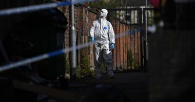 Forensics arrive at scene after man and woman found dead in neighbouring flats - latest updates