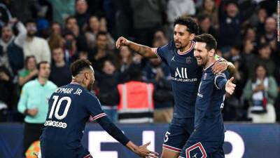 Lionel Messi - Mauricio Pochettino - Paris Saint-Germain seals Ligue 1 title after Lionel Messi scores screamer - edition.cnn.com