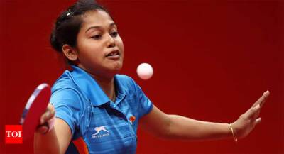 Gutsy Mouma Das shows character; Manika Batra, Harmeet Desai exit in TT Nationals - timesofindia.indiatimes.com