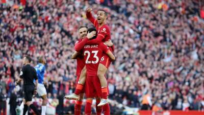 Liverpool back on Man City's tail after derby win over Everton