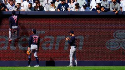 New York Yankees increase security in stands - Bleacher Creatures taunt Cleveland Guardians OF Myles Straw